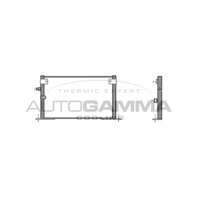 Condenseur, climatisation AUTOGAMMA 105036