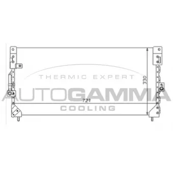 Condenseur, climatisation AUTOGAMMA 105037
