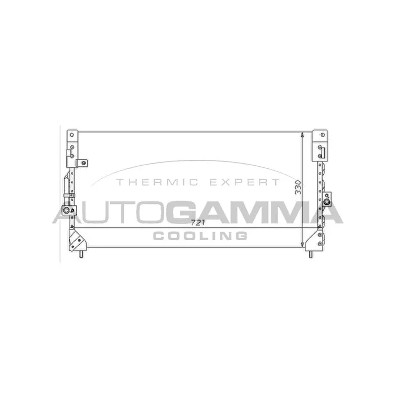 Condenseur, climatisation AUTOGAMMA 105037