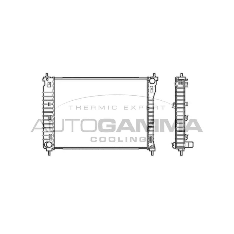 Radiateur, refroidissement du moteur AUTOGAMMA 105043