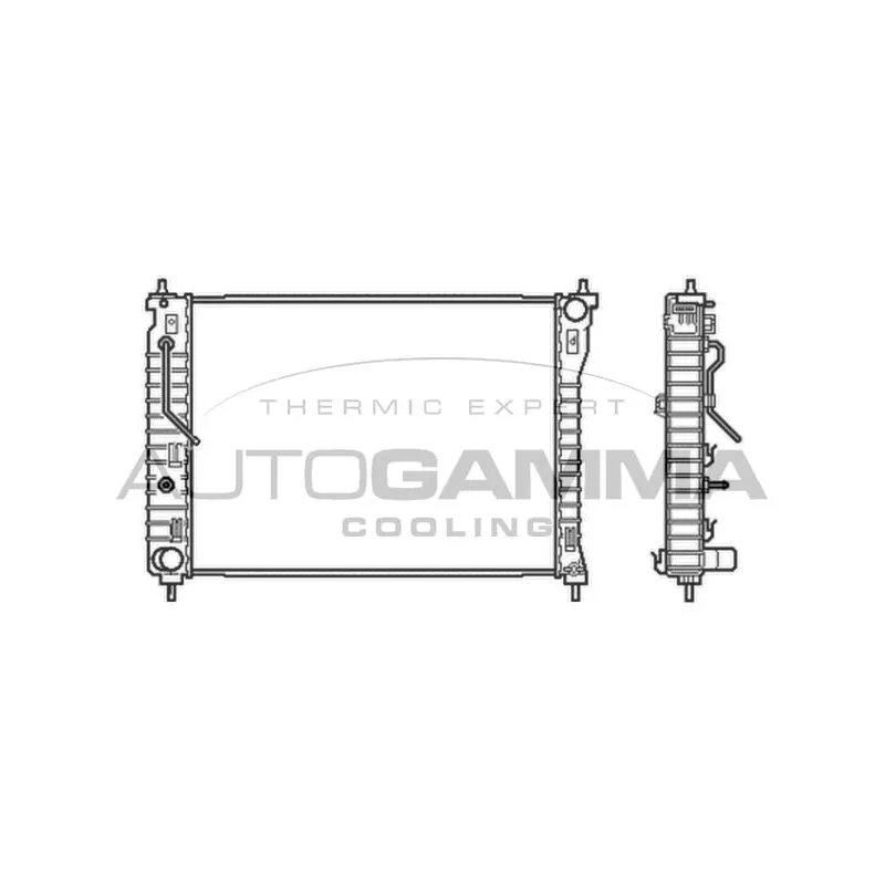Radiateur, refroidissement du moteur AUTOGAMMA 105044