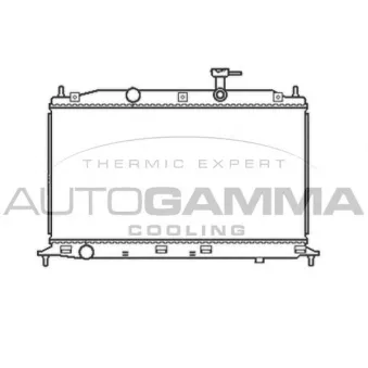 Radiateur, refroidissement du moteur AUTOGAMMA 105046