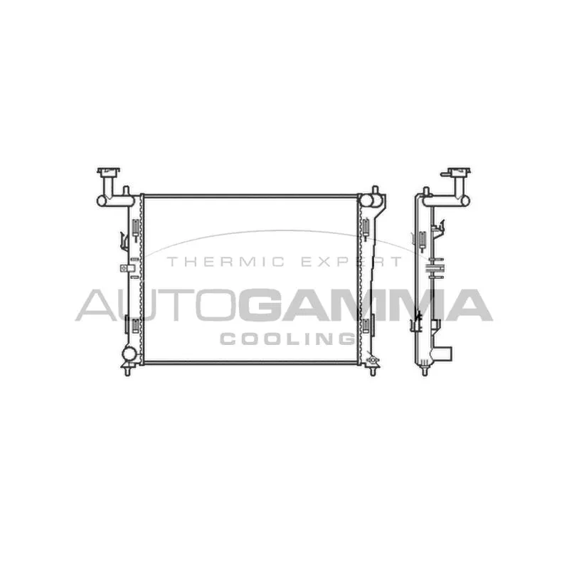 Radiateur, refroidissement du moteur AUTOGAMMA 105047