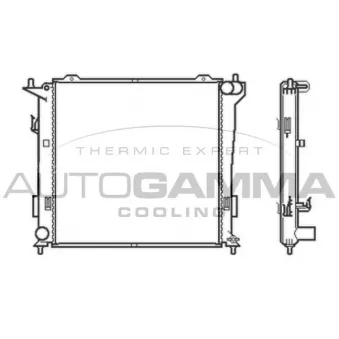 Radiateur, refroidissement du moteur AUTOGAMMA 105049