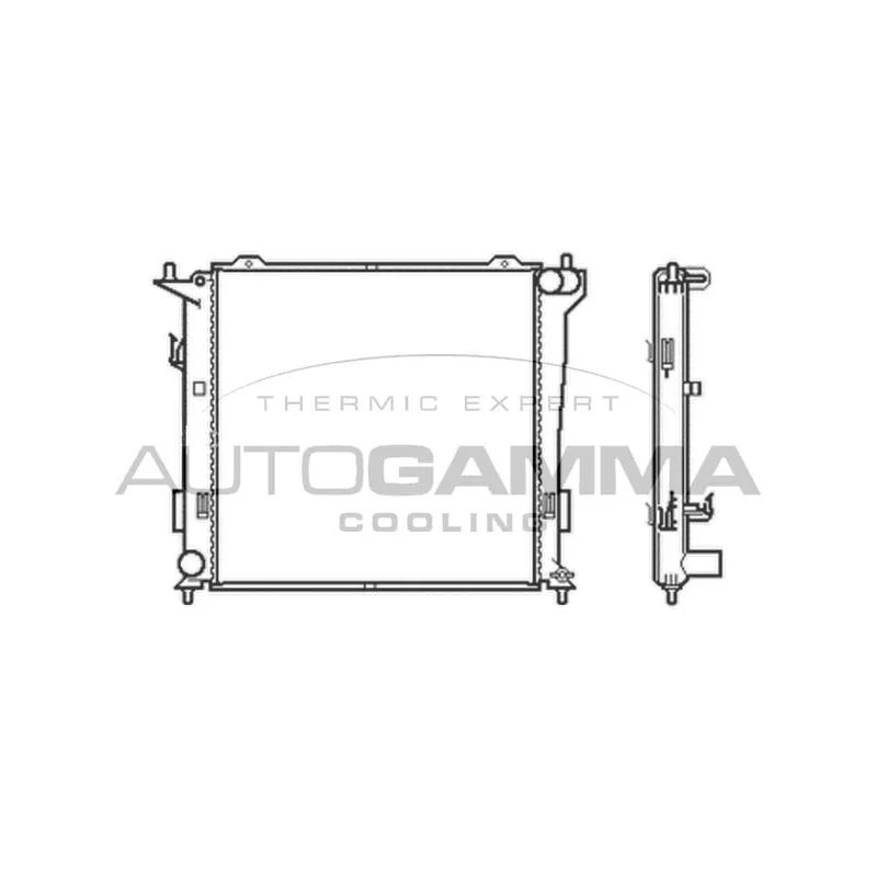 Radiateur, refroidissement du moteur AUTOGAMMA 105049