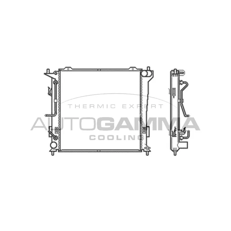 Radiateur, refroidissement du moteur AUTOGAMMA 105050
