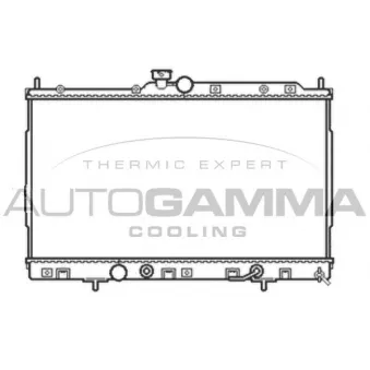 Radiateur, refroidissement du moteur AUTOGAMMA 105052
