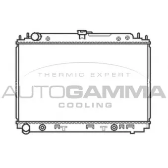 Radiateur, refroidissement du moteur AUTOGAMMA 105053