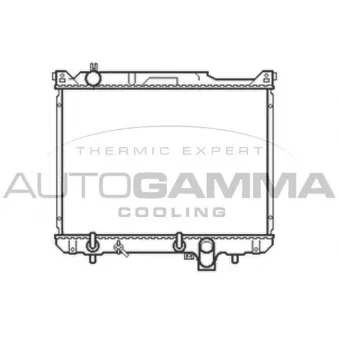 Radiateur, refroidissement du moteur AUTOGAMMA 105057