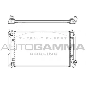 Radiateur, refroidissement du moteur AUTOGAMMA 105059