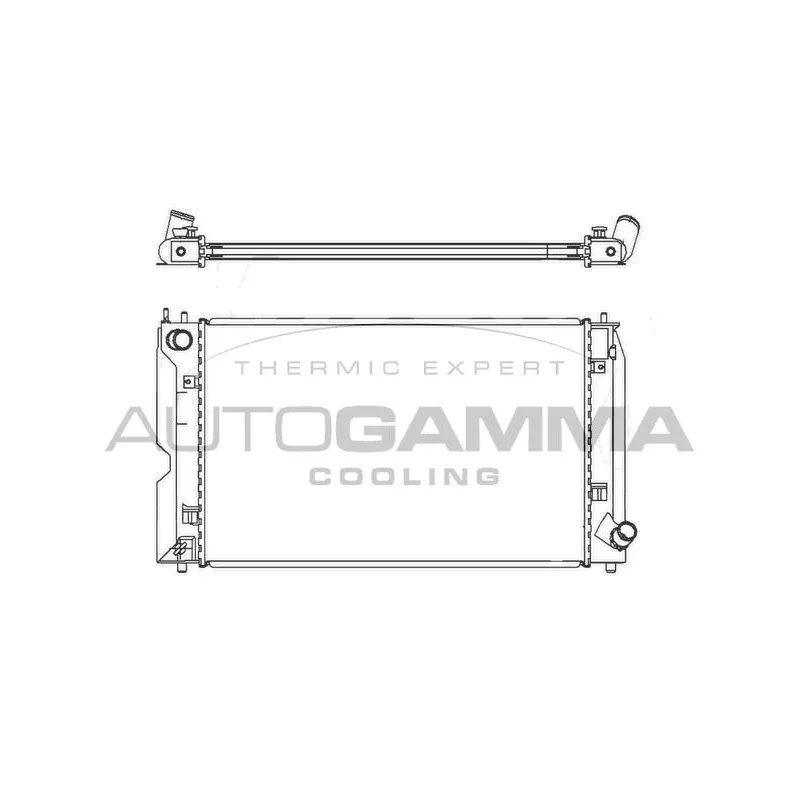 Radiateur, refroidissement du moteur AUTOGAMMA 105059