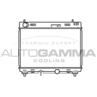 Radiateur, refroidissement du moteur AUTOGAMMA 105061