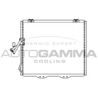 Condenseur, climatisation AUTOGAMMA 105079