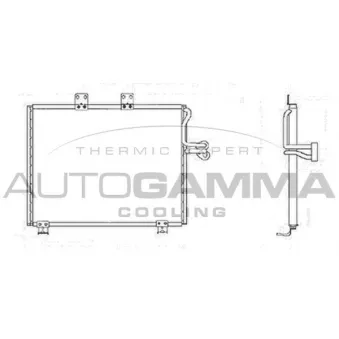 Condenseur, climatisation AUTOGAMMA 105080