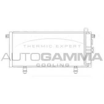 Condenseur, climatisation AUTOGAMMA 105083