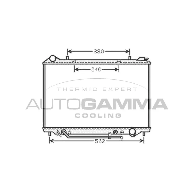 Radiateur, refroidissement du moteur AUTOGAMMA 105100