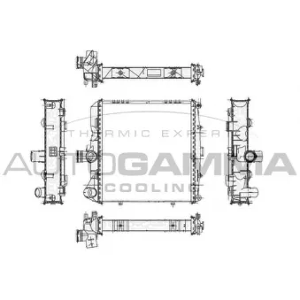 Radiateur, refroidissement du moteur AUTOGAMMA 105101