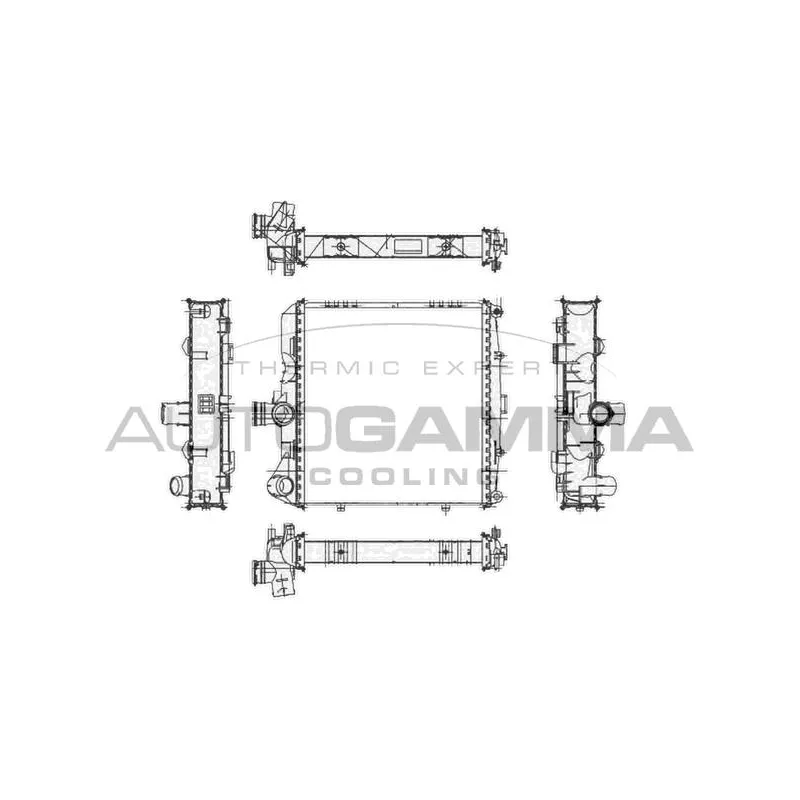 Radiateur, refroidissement du moteur AUTOGAMMA 105101