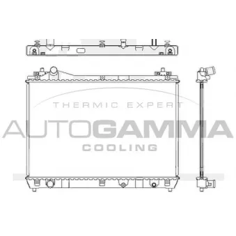 Radiateur, refroidissement du moteur AUTOGAMMA 105103