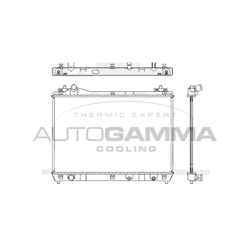Radiateur, refroidissement du moteur AUTOGAMMA 105103