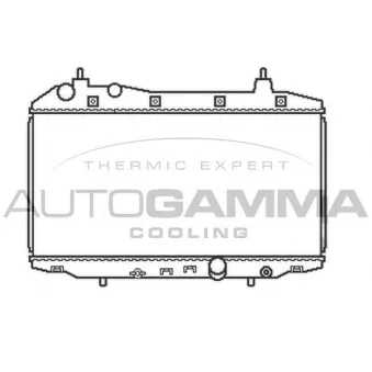 Radiateur, refroidissement du moteur AUTOGAMMA 105106