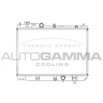 Radiateur, refroidissement du moteur AUTOGAMMA 105109