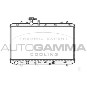 Radiateur, refroidissement du moteur AUTOGAMMA 105112