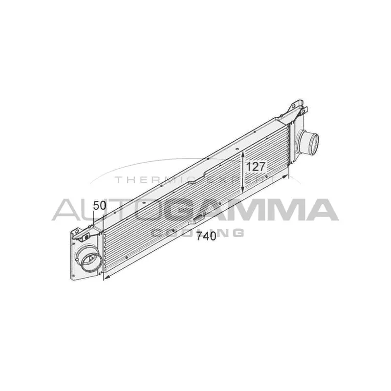 Intercooler, échangeur AUTOGAMMA 105114