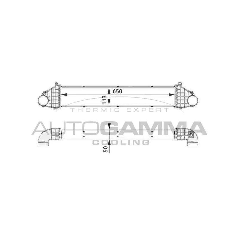 Intercooler, échangeur AUTOGAMMA 105115