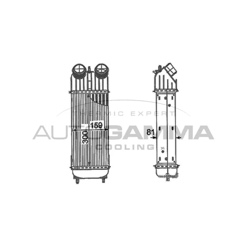 Intercooler, échangeur AUTOGAMMA 105121