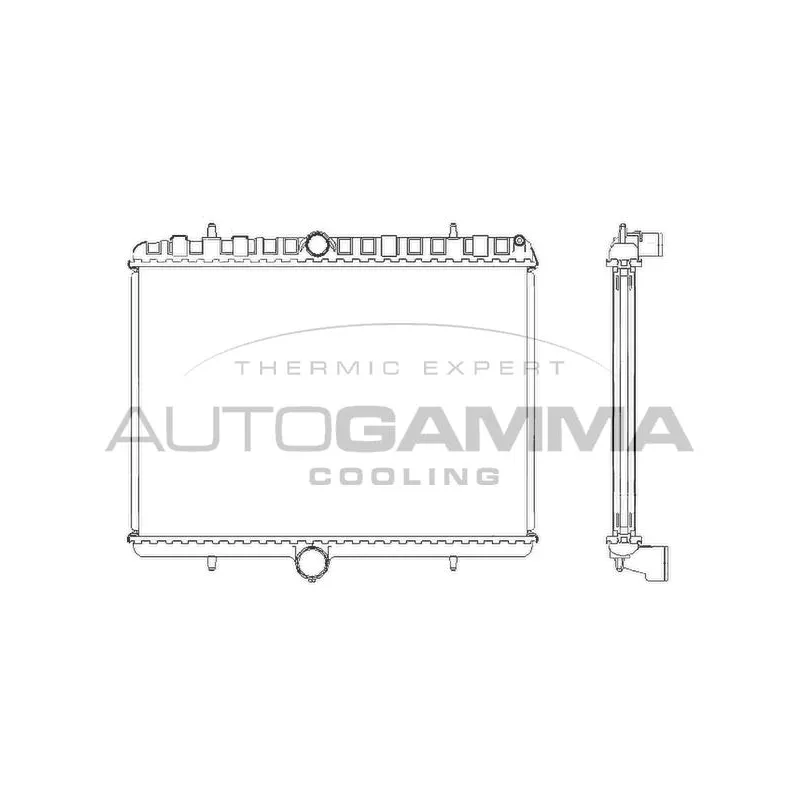 Radiateur, refroidissement du moteur AUTOGAMMA 105123