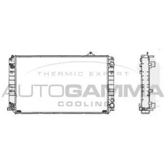 Radiateur, refroidissement du moteur AUTOGAMMA 105124