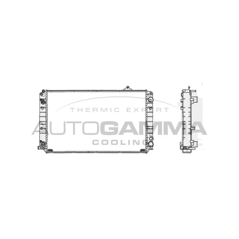 Radiateur, refroidissement du moteur AUTOGAMMA 105124