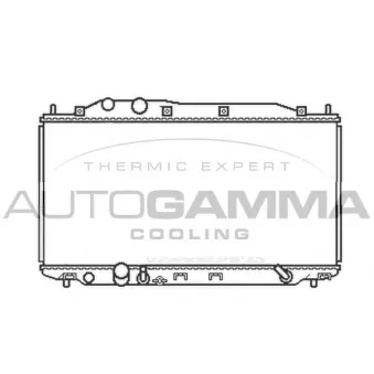 Radiateur, refroidissement du moteur AUTOGAMMA 105125
