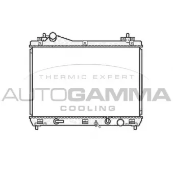 Radiateur, refroidissement du moteur AUTOGAMMA 105136