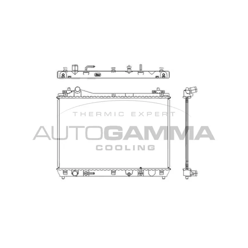 Radiateur, refroidissement du moteur AUTOGAMMA 105138