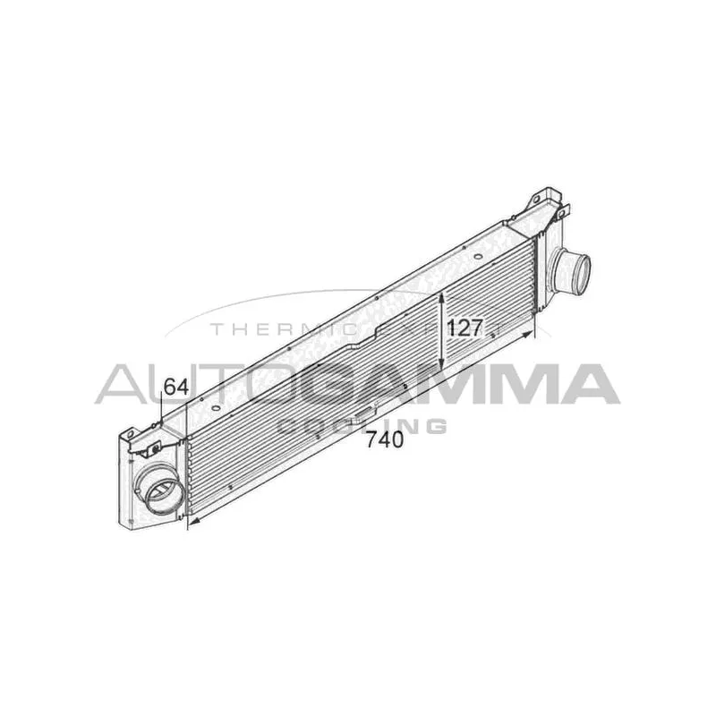 Intercooler, échangeur AUTOGAMMA 105141