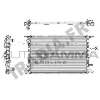 Radiateur, refroidissement du moteur AUTOGAMMA 105155