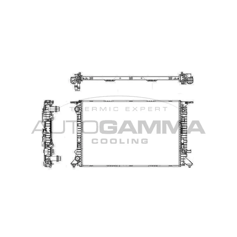 Radiateur, refroidissement du moteur AUTOGAMMA 105156