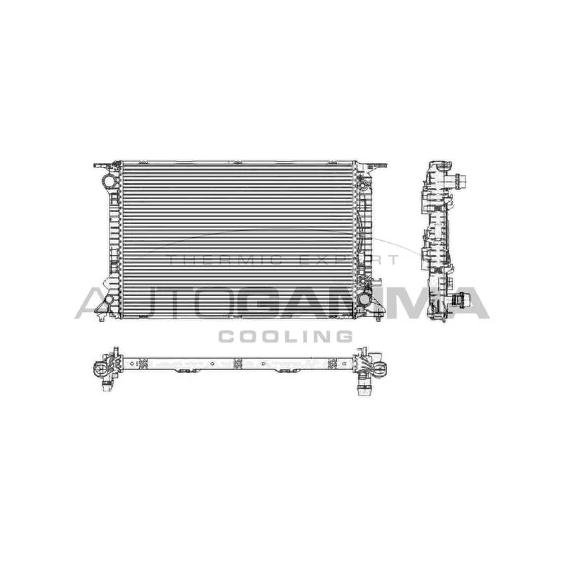 Radiateur, refroidissement du moteur AUTOGAMMA 105159