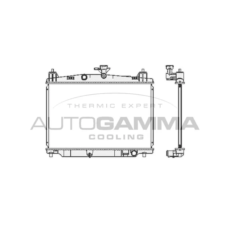 Radiateur, refroidissement du moteur AUTOGAMMA 105164