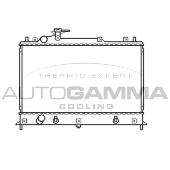 Radiateur, refroidissement du moteur AUTOGAMMA 105166