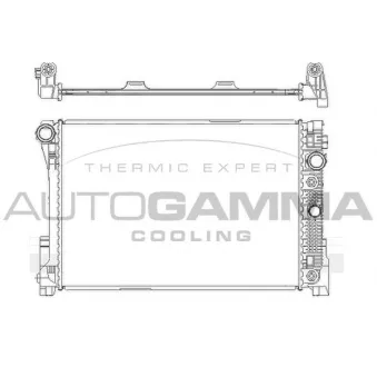 Radiateur, refroidissement du moteur AUTOGAMMA 105172