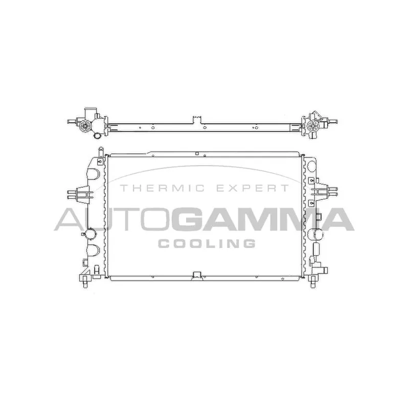 Radiateur, refroidissement du moteur AUTOGAMMA 105175