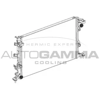 Radiateur, refroidissement du moteur AUTOGAMMA 105176
