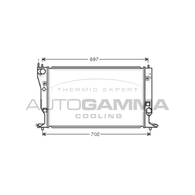 Radiateur, refroidissement du moteur AUTOGAMMA 105182