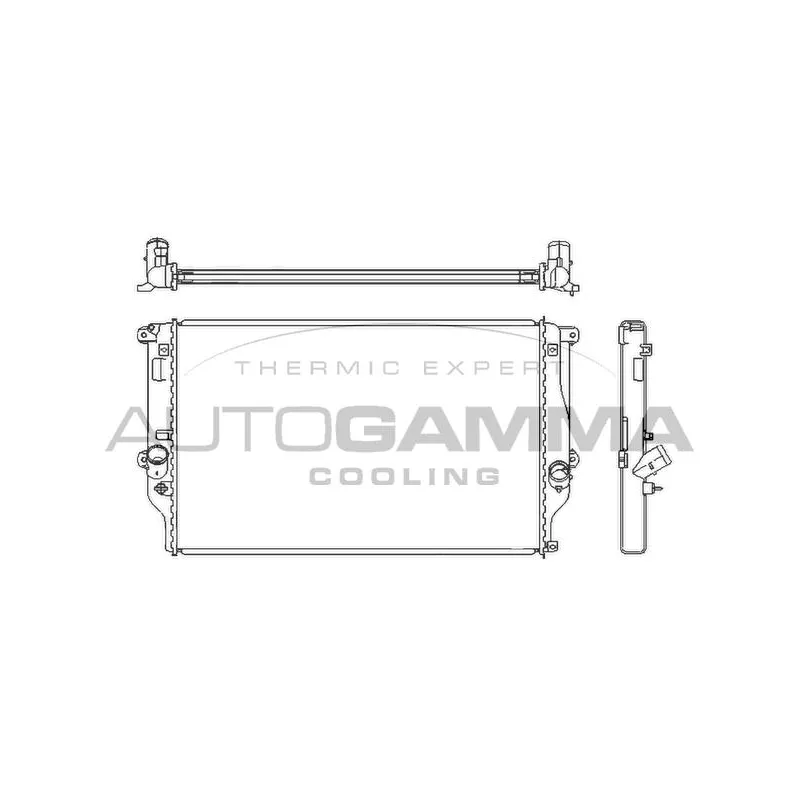 Radiateur, refroidissement du moteur AUTOGAMMA 105184