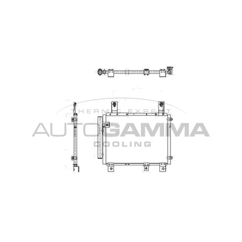 Condenseur, climatisation AUTOGAMMA 105193