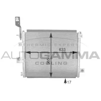 Condenseur, climatisation AUTOGAMMA 105195