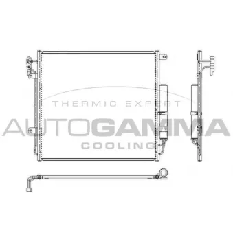 Condenseur, climatisation AUTOGAMMA 105196
